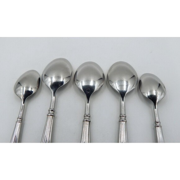 Hampton Silversmiths AVIGNON 2 Stainless Glossy Flatware 3 Soup Spoon 2 Teaspoon - Picture 6 of 9